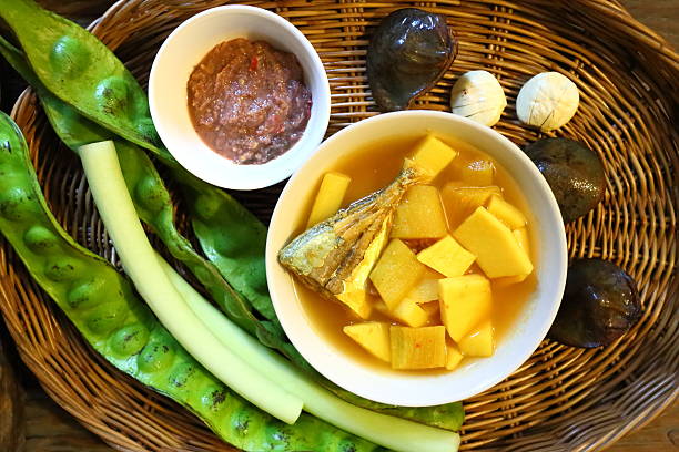 sour fish soup made of tamarind paste