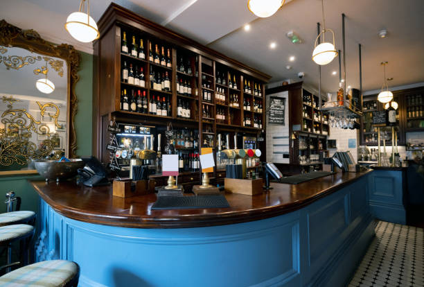 Empty pub interior - food and drink establishment concepts